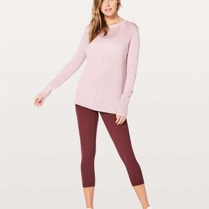 Lululemon Mauve Blush Backbend Sweater